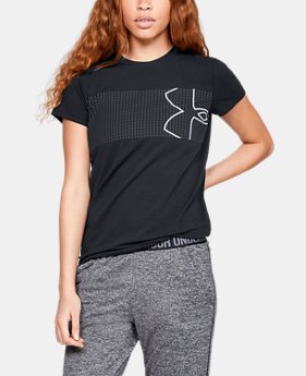 New Arrival Women's UA Chest Logo T-Shirt 1 Color Available $25
