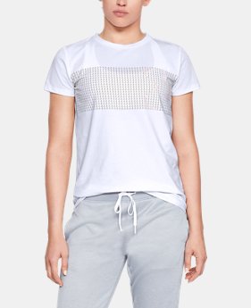 New Arrival Women's UA Chest Logo T-Shirt FREE U.S. SHIPPING 1 Color Available $25