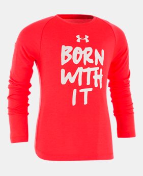 Girls' Toddler UA Born With It Long Sleeve 1 Color $27.99