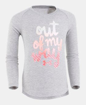 Girls' Pre-School UA Out Of My Way Long Sleeve 1 Color Available $27.99