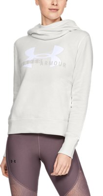 under armour women's cotton rival fleece logo hoodie