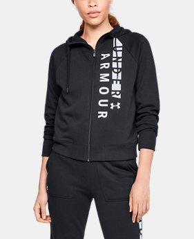 New Arrival Women's UA Rival Fleece Full Zip Hoodie 1 Color Available $60