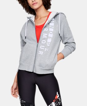 Women's UA Rival Fleece Full Zip Hoodie LIMITED TIME ONLY 1 Color Available $39.99