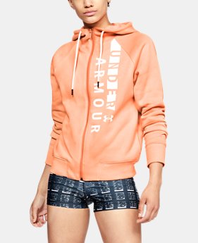 Women's UA Rival Fleece Full Zip Hoodie 1 Color Available $75