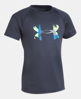 New to Outlet Boy's Pre-School UA Geo Cache Big Logo T-Shirt 1 Color $13.49