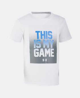 Boys' Pre-School UA This Is My Game Short Sleeve Shirt 1 Color $10.49