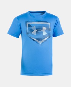 Boys' Pre-School UA Home Plate Short Sleeve Shirt 1 Color Available $17.99