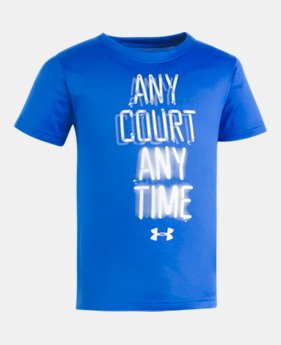 Boys' Pre-School UA Any Court Any Time Short Sleeve Shirt 1 Color Available $17.99