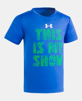 New Arrival Boys' Pre-School UA This Is My Show Short Sleeve Shirt 1 Color $17.99
