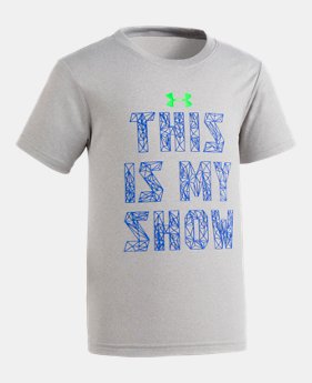 New Arrival Boys' Toddler UA This Is My Show Short Sleeve Shirt 2 Colors $17.99