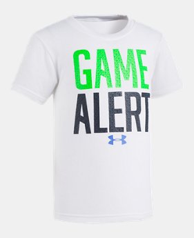 Boys' Pre-School UA Game Alert Short Sleeve 1 Color $13.99