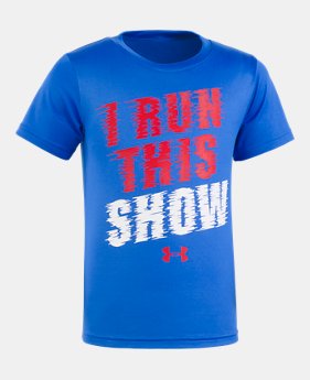 New Arrival Boys' Toddler UA I Run This Show Short Sleeve 1 Color $17.99