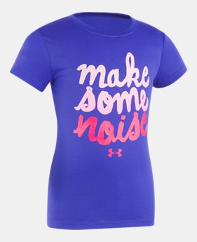 New Arrival Girls' Infant UA Make Some Noise Short Sleeve T-Shirt 1 Color $17.99