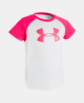 Girls' Toddler UA Big Logo Raglan Short Sleeve Shirt $11.24