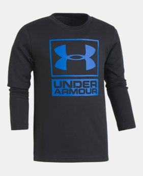 Boys' Pre-School UA Textured Knit Long Sleeve Shirt 3 Colors Available $27.99