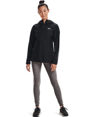 under armour black rain jacket