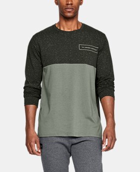 Men's UA Sporstyle Glitch Pattern Long Sleeve 1 Color Available $35