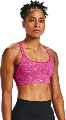under armour sports bra pink