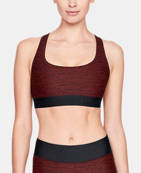 New Arrival Women's UA Crossback Jacquard Sports Bra 1 Color Available $40