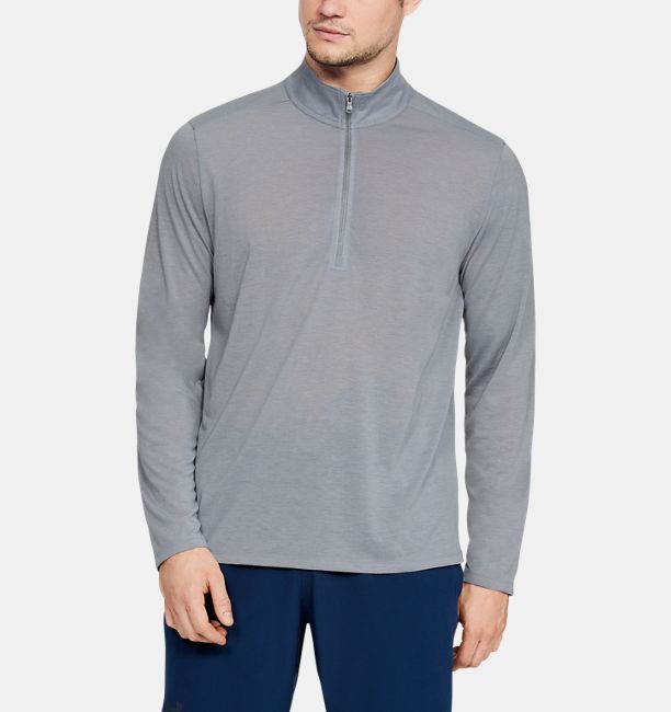 Men's UA Siro ½ Zip, Steel Full Heather, , Steel Full Heather, Click to view full size