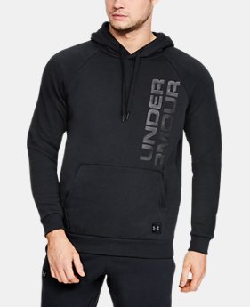 Men's UA Rival Fleece Script Hoodie LIMITED TIME ONLY 1 Color Available $29.99