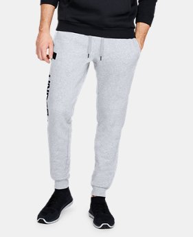 Men's UA Rival Fleece Script Joggers 1 Color Available $70