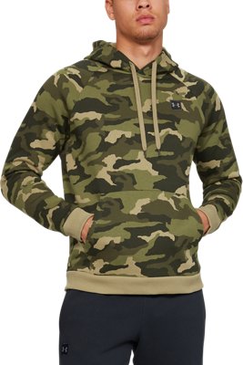 under armour men's armour fleece camo blocked hoodie