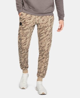 New to Outlet Men's UA Rival Fleece Camo Joggers 2 Colors Available $50