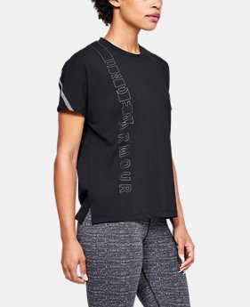 New Arrival Women's UA Lighter Longer Graphic T-Shirt 4 Colors Available $45
