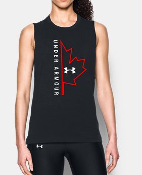 Women's UA Canada Half Leaf Tank 1 Color $20.24