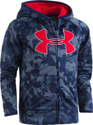 under armour youth camo big logo hoodie