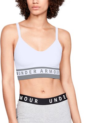 under armour white sports bra