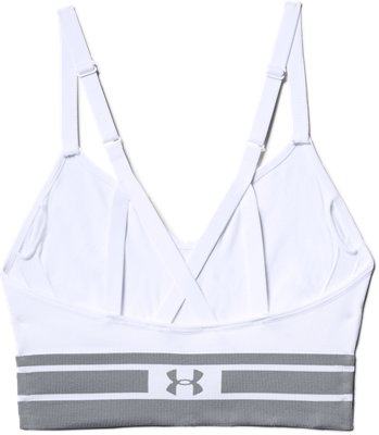 white longline sports bra