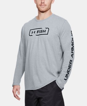 Men's UA Fish Icon Long Sleeve 3 Colors Available $30