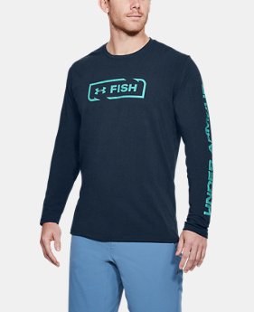 Men's UA Fish Icon Long Sleeve 1 Color $30