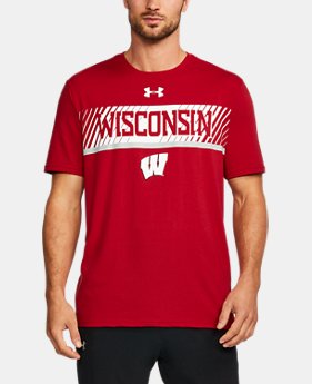New Arrival Men's Wisconsin Charged Cotton® T-Shirt 1 Color $34.99