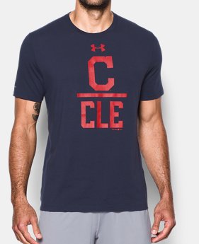 Men's Cleveland Indians Lockup T-Shirt 1 Color $34.99
