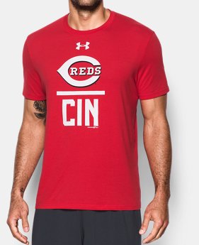 Men's Cincinnati Reds Lockup T-Shirt 1 Color $26.99