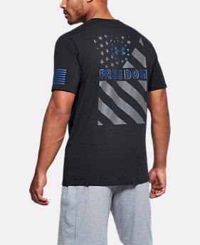 Men's UA Freedom Express Flag T-Shirt 1 Color Available $25