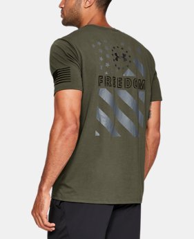 Men's UA Freedom Express Flag T-Shirt 1 Color Available $25