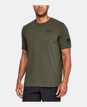 Men's UA Freedom Express Flag T-Shirt 1 Color Available $25
