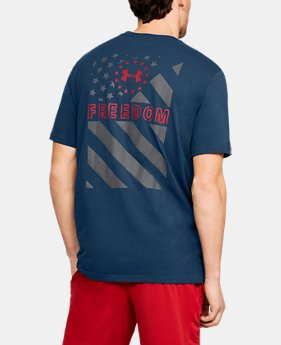 Men's UA Freedom Express Flag T-Shirt 1 Color Available $18.75