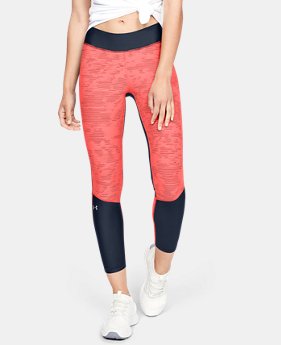 New Arrival Women's HeatGear® Armour Jacquard Ankle Crop 2 Colors Available $50