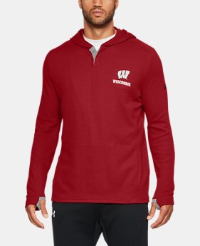 Men's Wisconsin UA Waffle Hoodie 1 Color $64.99
