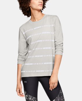 Women's UA Stripe Long Sleeve 1 Color Available $40