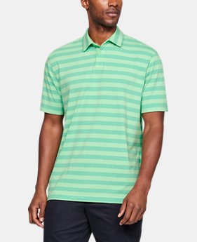 New Arrival Men's UA Charged Cotton® Scramble Stripe Polo 1 Color Available $60