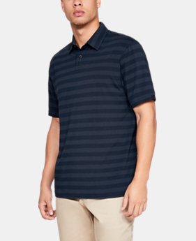 New Arrival Men's UA Charged Cotton® Scramble Stripe Polo 2 Colors Available $50