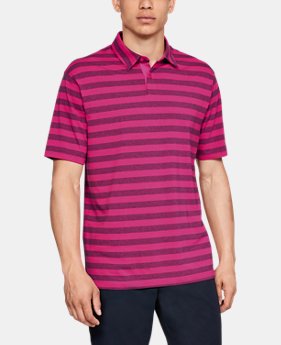 Men's UA Charged Cotton® Scramble Stripe Polo 5 Colors Available $50