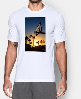 New Arrival Men's UA Sunset Court T-Shirt 1 Color $24.99