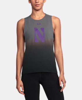 Women's Northwestern UA Dip Dye Tank 1 Color $39.99